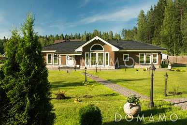 Проект одноэтажного каркасного дома с сауной