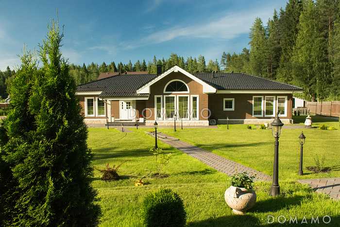 Проект одноэтажного каркасного дома с сауной