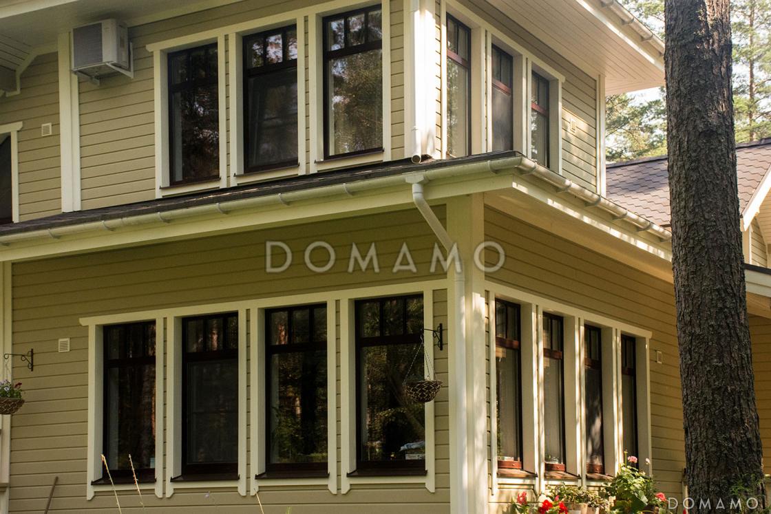 Проект дома из кирпича с местом для трех авто / 17