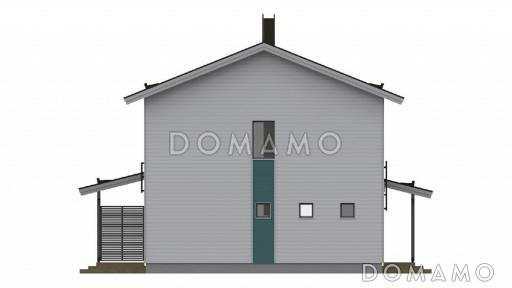 Проект каркасного дома со вторым светом / Фасад 2