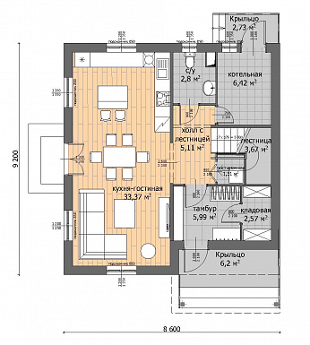 BASIS 120 / План 1 этажа BASIS 120 / План 1 этажа