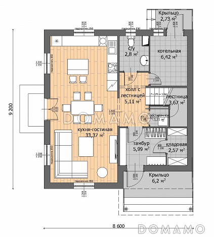 BASIS 120 / План 1 этажа BASIS 120 / План 1 этажа