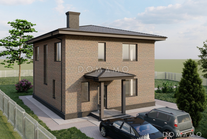 Проект двухэтажного газобетонного дома со вторым светом и детской на втором этаже Проект двухэтажного газобетонного дома со вторым светом и детской на втором этаже