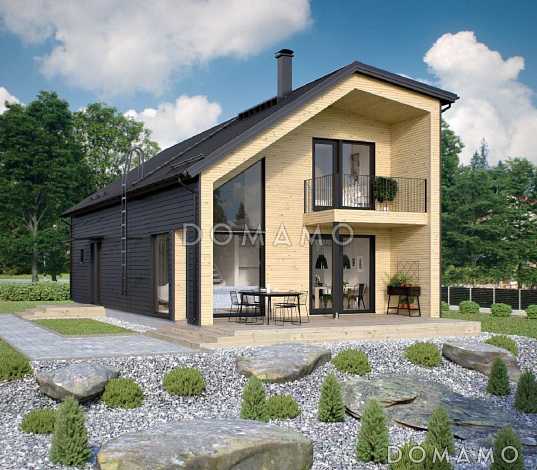 М-153 одноэтажный с мансардой