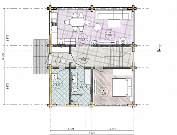 ГРИНВУД 150 / План 1 этажа ГРИНВУД 150 / План 1 этажа