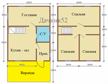 Проект каркасного дома Кремёнки 23 / План 2 этажа Проект каркасного дома Кремёнки 23 / План 2 этажа