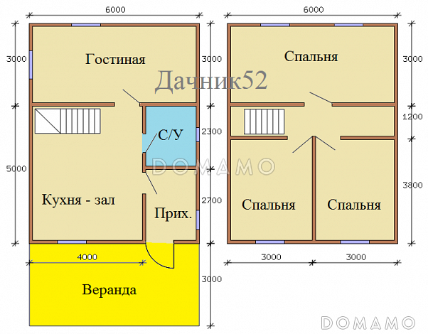 Проект каркасного дома Кремёнки 23 / План 2 этажа Проект каркасного дома Кремёнки 23 / План 2 этажа