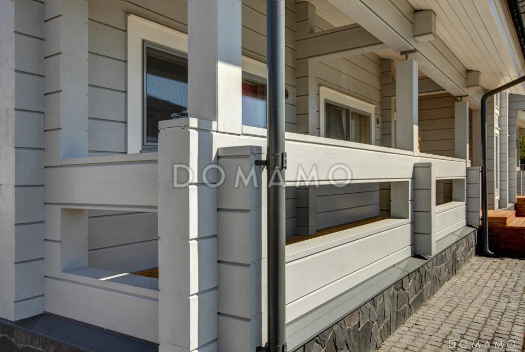 Проект каркасного дома с панорамным остеклением с тремя спальнями / 9