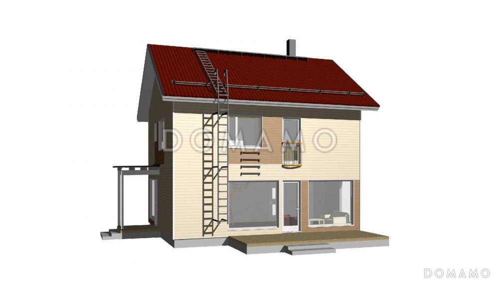 Проект двухэтажного каркасного дома c рациональной планировкой / 2