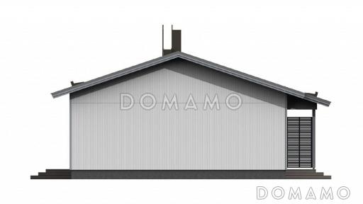 Проект экономичного каркасного дома с мини сауной / Фасад 4