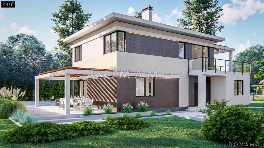 Проект двухэтажного дома из газобетона с сауной, адаптированный для сейсмозоны / 5