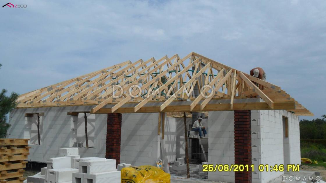 Проект одноэтажного дома адаптированного для каркасного строительства с тремя спальнями и крытой террасой / 21