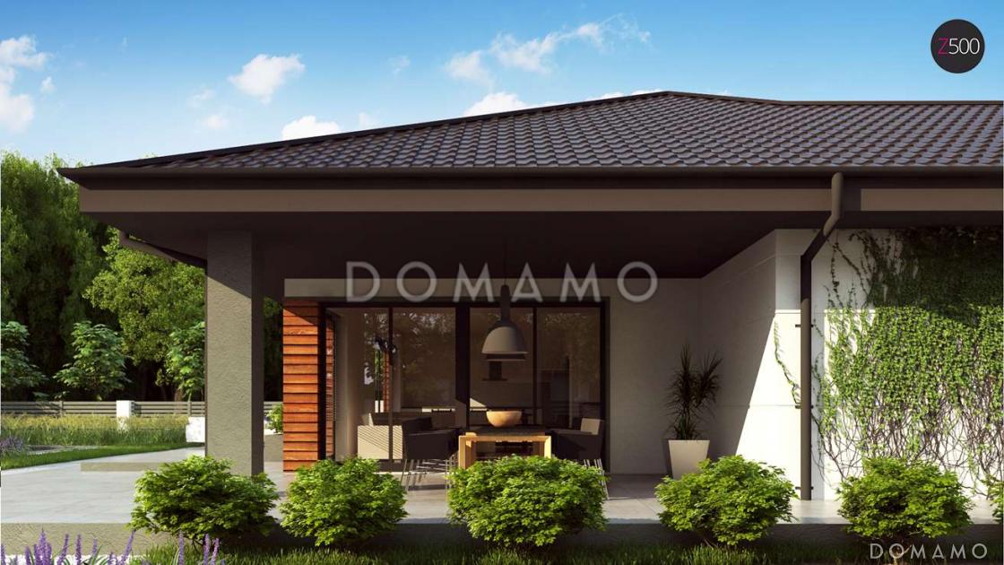 Проект комфортного одноэтажного дома из кирпича с тремя спальнями / 4