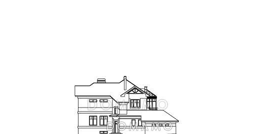 Проект красивого дома с эркером / Фасад 4
