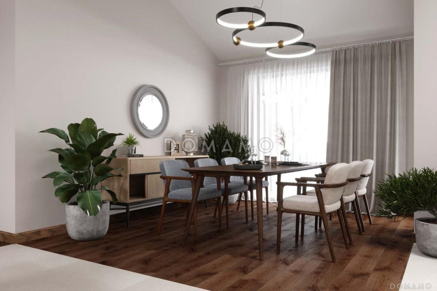 Проект дома из газобетона с сауной, 3 спальнями, террасой барбекю и навесом на 2 машины / 11