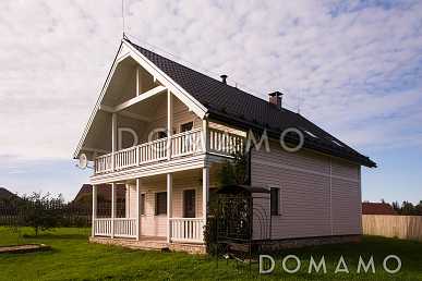 Проект дома из пеноблоков с мансардными окнами