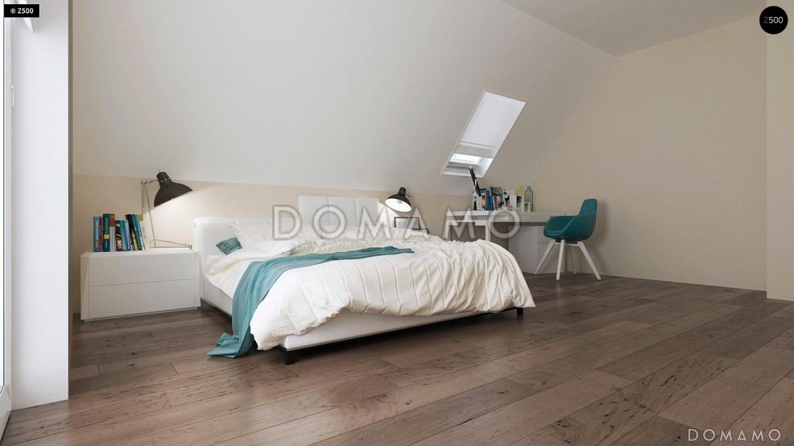 Проект классического мансардного дома из газобетона с кабинетом и большим техническим помещением / 9