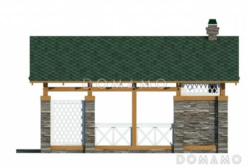 Проект беседки / Фасад 3