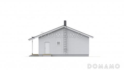 Проект каркасного дома 8x15 / Фасад 2