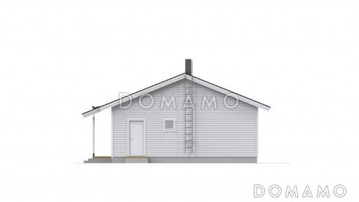 Проект каркасного дома 8x15 / Фасад 2