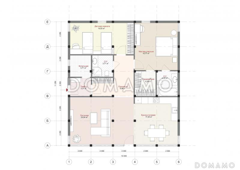 ART 1 STANDART / План 1 этажа