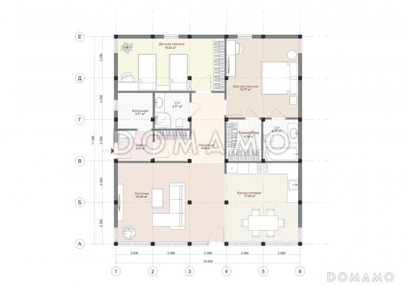 ART 1 STANDART / План 1 этажа