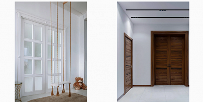 Двери в интерьере загородного дома