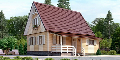 Проекты домов 6х8: виды и особенности